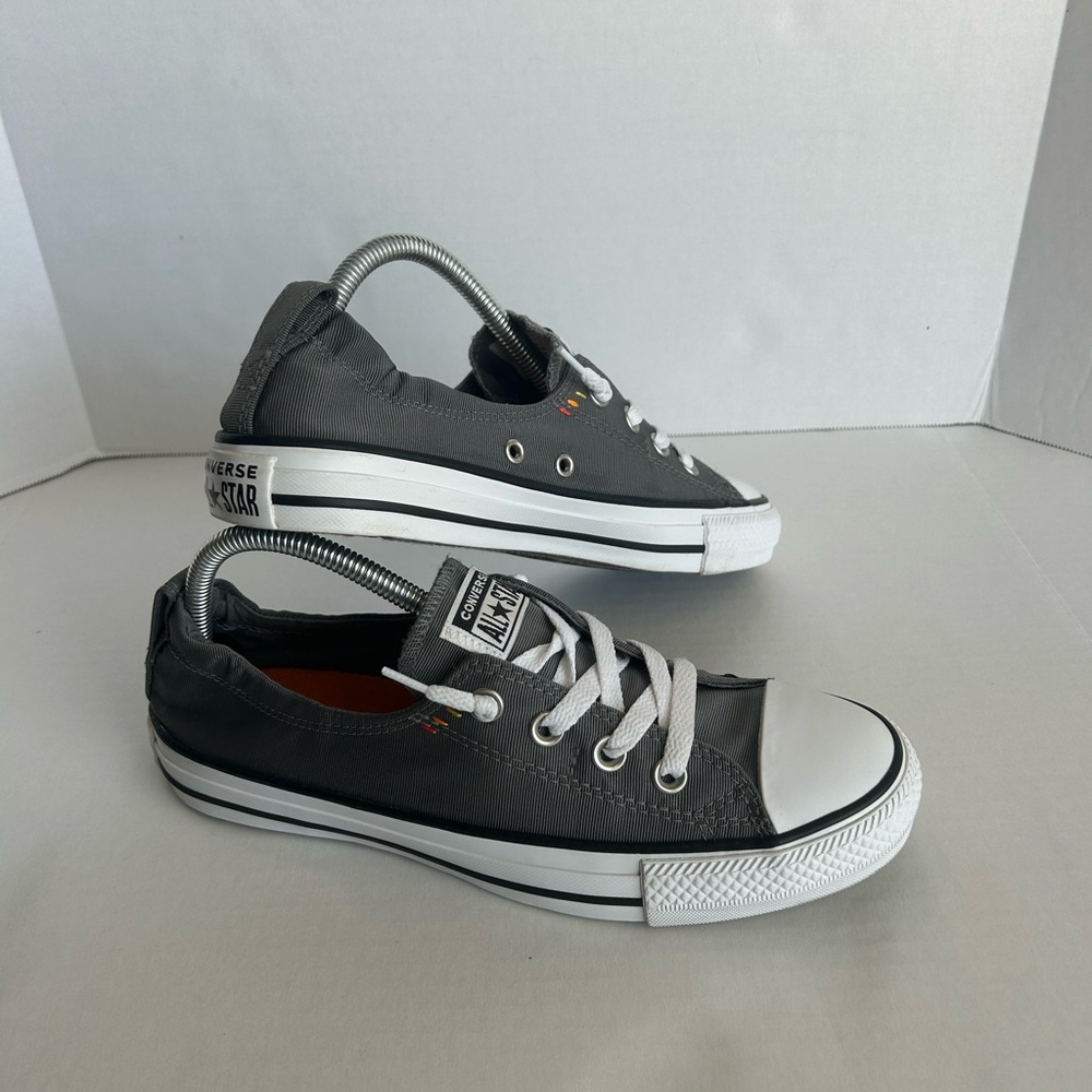 Converse All Stars Women’s Gray Shoreline Slip On Casual Shoes Sheaker Size 9 - Picture 7 of 10